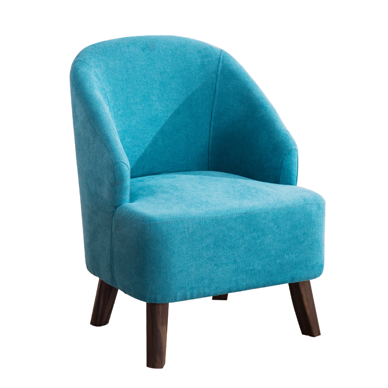 Nordic Small Apartment Single Sofa Mini Modern Minimalist Sofa Chair Fabric Balcony Bedroom Female Small Sofa Small