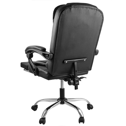 VEVOR Executive Swivel Office Chair with Footrest Adjustable High Reclining Leather Office Chair Back Office Chair