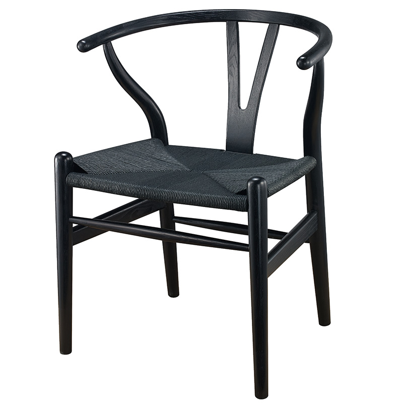 Wooden Wishbone Chair Hans Wegner Y Chair Solid Ash Wood Dining Room Furniture Luxury Dining Chair Armchair Classic Design